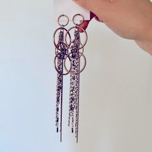 Free People Chain Hoop Earrings
